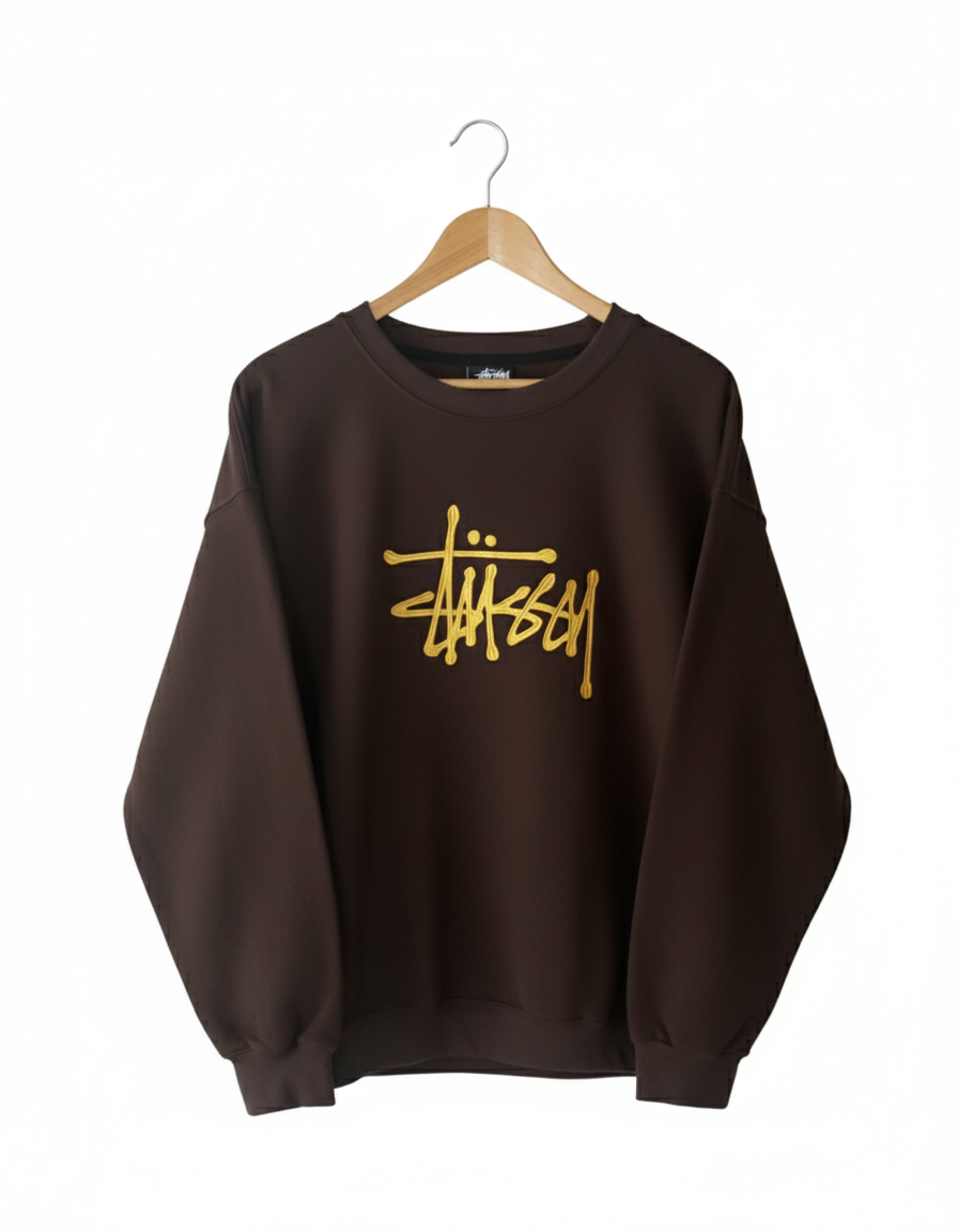 Pull Stussy Rework - Brown/Yellow
